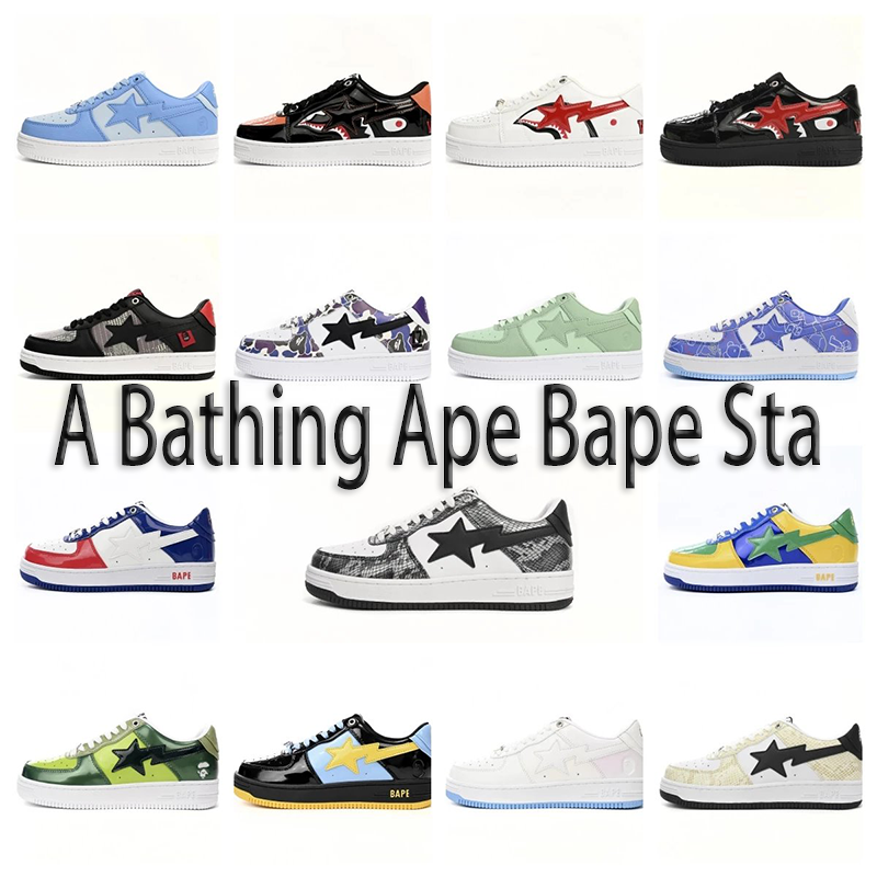 GET A Bathing Ape Bape Sta Low All Sky Blue, OZXSHM-191-006K  