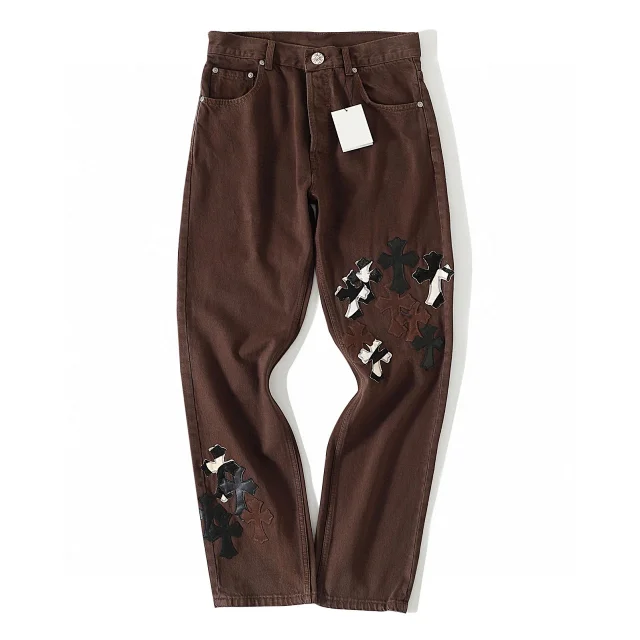 Chrome Hearts Brown Jeans   