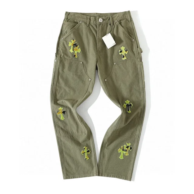 Chrome Hearts Army Green Jeans  