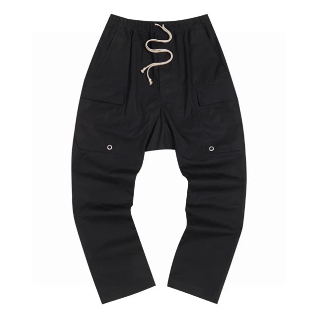 Rick Owens Cargo Cropped Pants 'Black'  