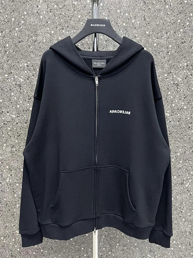 Balenciaga  Mirror Balenciaga Zip-up Hoodie   