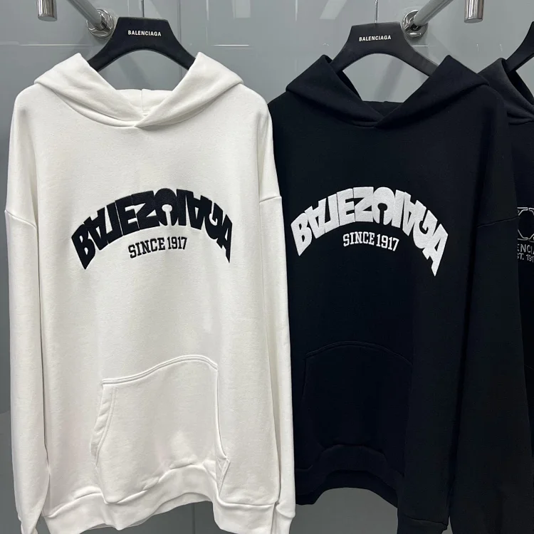 Balenciaga  Logo Hoodie Sweatshirt   