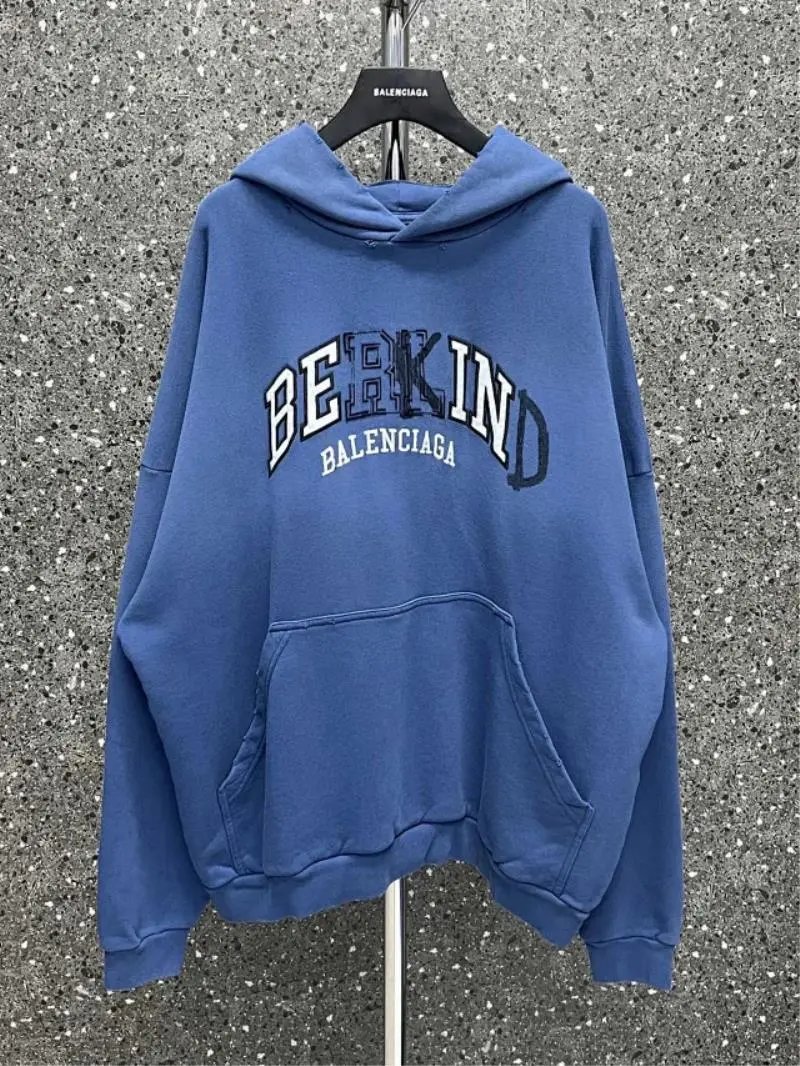 Balenciaga BEKIND  blue Hoodie  