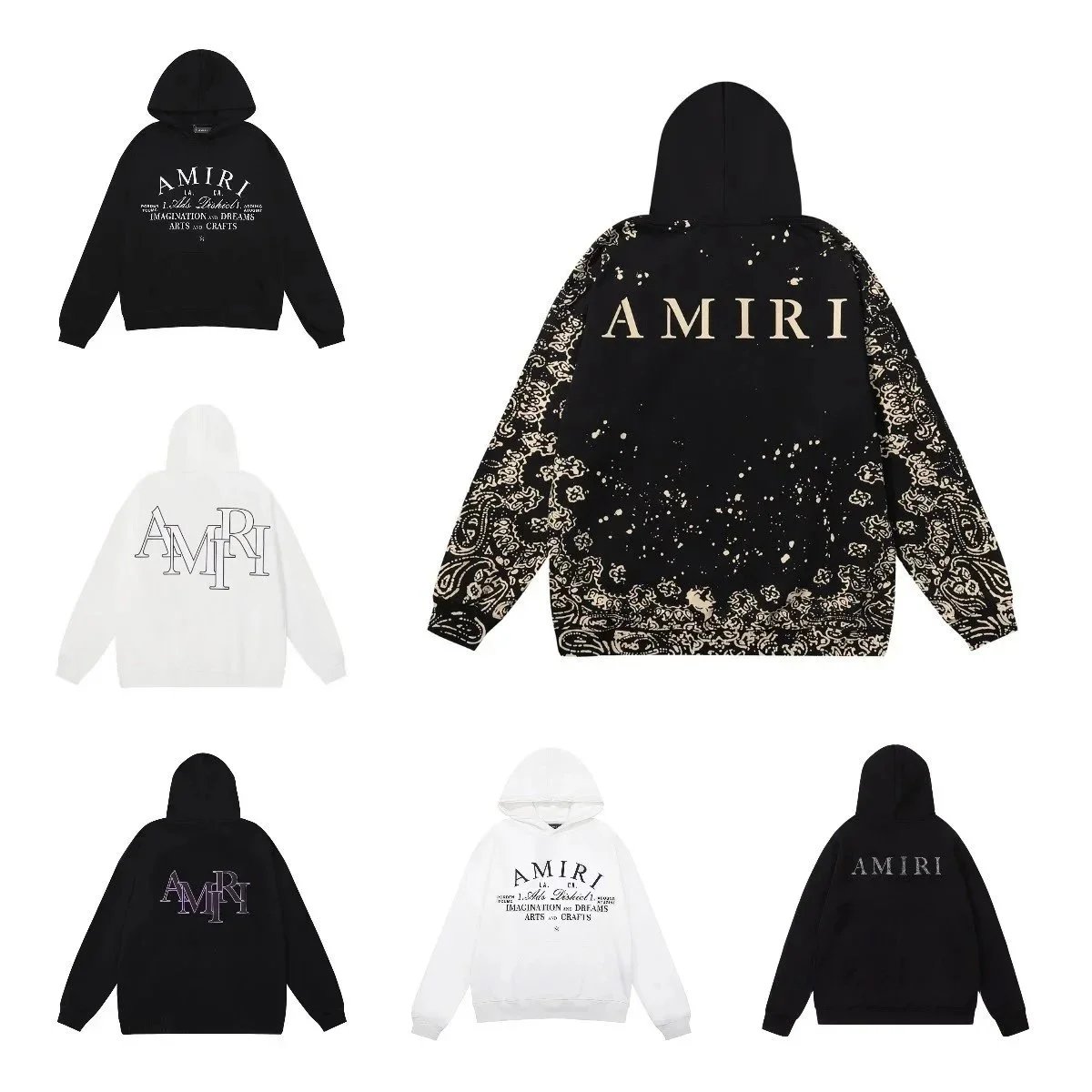AMIRI LOGO Cotton hoodie 076  